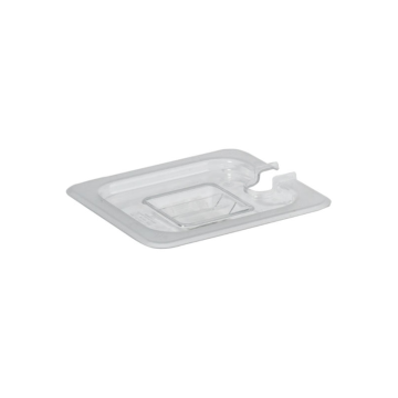 Gastronorm Lid Clear Polycarbonate 1/6 Notched