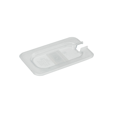 Gastronorm Lid Clear Polycarbonate 1/9 Notched