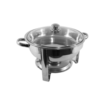 Chafing Dish Round 3.5 Litre with Glass Lid