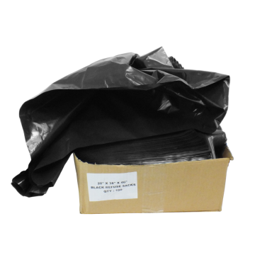Extra Heavy Duty Black Compactor Sack 140 Ltr 965 x 1170mm (38x46&quot;) CHSA 20kg (Pack 100)