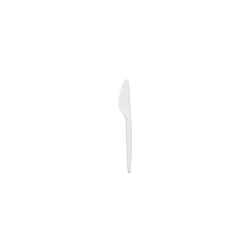 White Heavy Duty Plastic Reusable Knives (Pack 100)