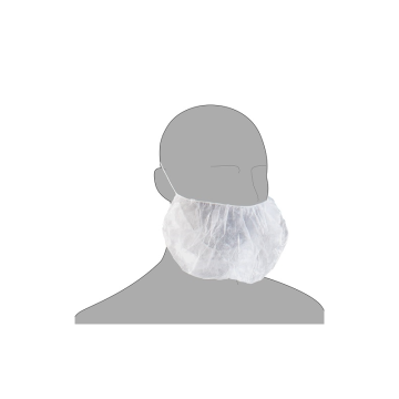 Beard Mask in White (Pack 100)