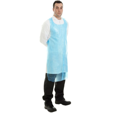 Supertouch Poly Apron 690 x 1070mm Blue (Pack 100)