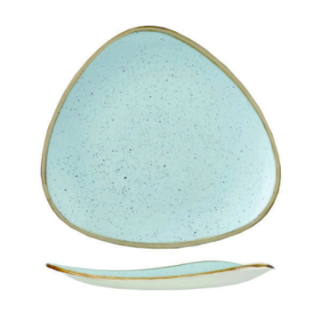 Churchil Stonecast Duck Egg Lotus Plate 9&quot;