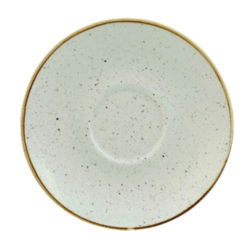 Churchil Stonecast Barley White Cappuccino Saucer 6.25&quot;
