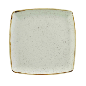 Churchil Stonecast Barley White Deep Square Plate 10.25&quot;