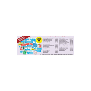 Butchers Safety Sign Pack