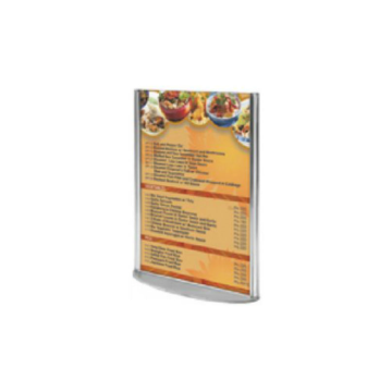 A5 Vertical Menu Display Oval Base 210mm x 148mm