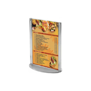 A4 Vertical Menu Display Oval Base 210mm x 297mm