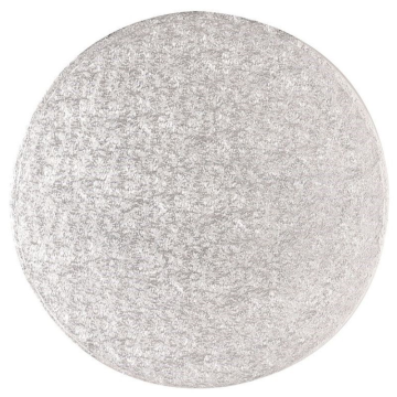 Round Cake Board Drum 12mm Silver 12&quot; (Pack 5)