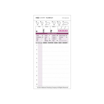 Allergen Two Part Carbonless 10-Line WaitR Pad 86 x 172mm (Pack 10)