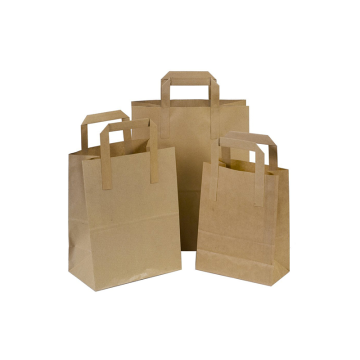 SOS Pure Kraft Carrier Bags Medium (Pack 250)
