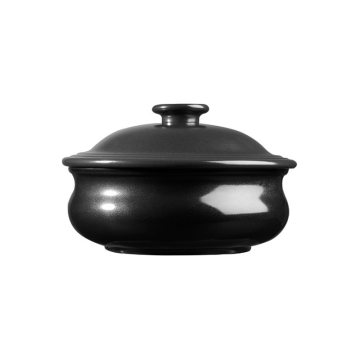 Art De Cuisine Rustics Black Sparkle Lidded Stewpot 20oz (Pack 6)