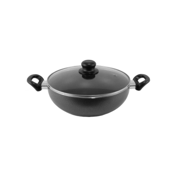 Aluminium Non Stick Wok &amp; Lid 24cm