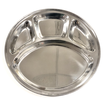 Steel Plate Round 4 Compartment 13&quot;
