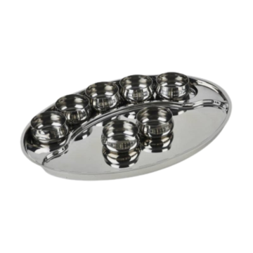 Supreme Deluxe Thali Set (1 Tray &amp; 7 Bowls)