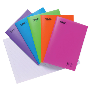 Tiger A5 Bright PP Feint 40 Sheet Notebook