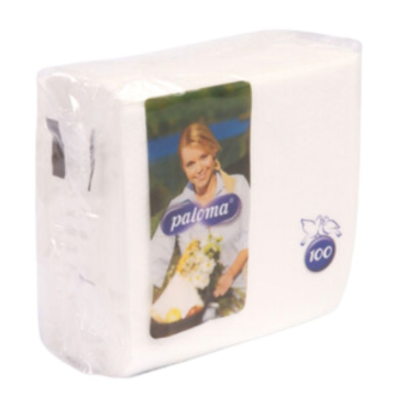Paloma 1 Ply Napkin 30 x 30cm White (Pack 100)