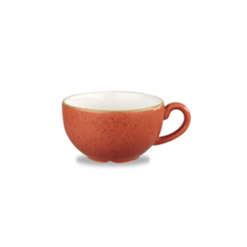 Churchil Stonecast Orange Cappuccino Cup 12oz