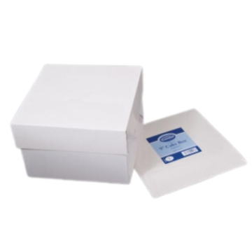 Essential Cake Box &amp; Lid White 12&quot;