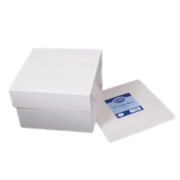 Essential Cake Box &amp; Lid White 14&quot;