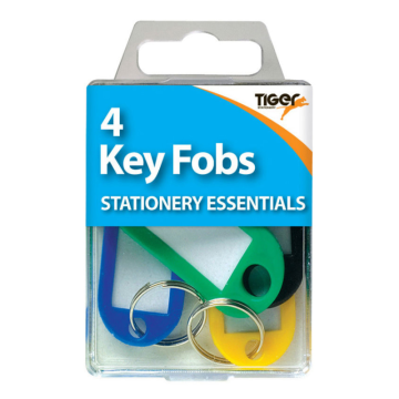 Tiger Key Fobs (Pack 4)