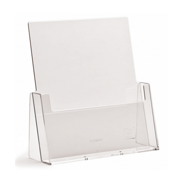Clear Plastic A4 Portrait Leaflet Holder