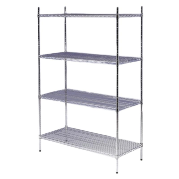 Chrome Shelving 4 Tier w90 x d60 x h180cm