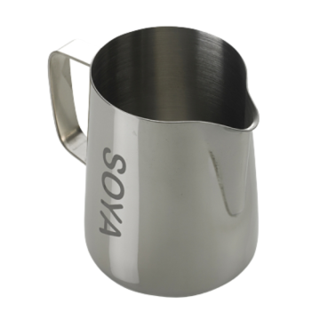Milk Frothing Jug Steel 1 Litre Inscribed Soya