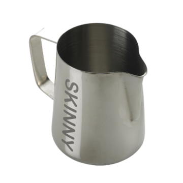 Milk Frothing Jug Steel 1 Litre Inscribed Skinny