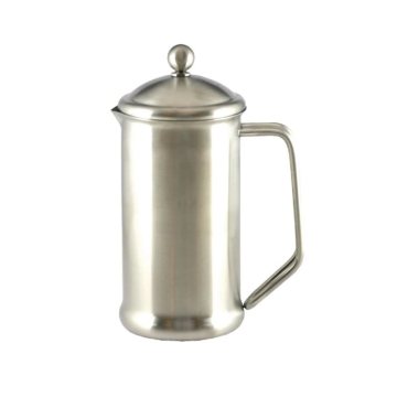 Single Wall 6 Cup Cafetiere with Satin Finish 900ml