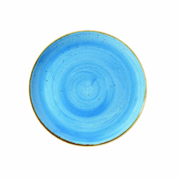 Churchil Stonecast Cornflower Blue Round Evolve Plate 12&quot;