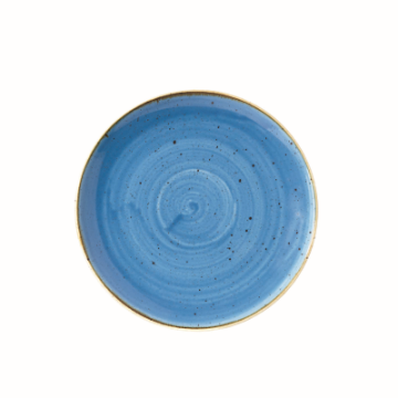 Churchil Stonecast Cornflower Blue Coupe Plate 8.67&quot;