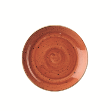 Churchil Stonecast Orange Evolve Coupe Plate 8.67&quot;