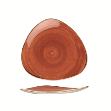 Churchil Stonecast Orange Lotus Plate 9&quot;