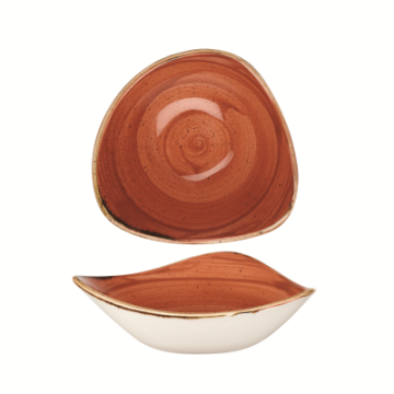 Churchil Stonecast Orange Lotus Bowl 6&quot;