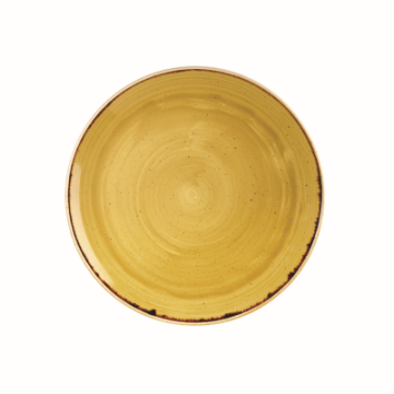 Churchil Stonecast Mustard Evolve Coupe Plate 11.25&quot;
