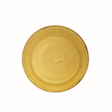 Churchil Stonecast Mustard Evolve Coupe Plate 8.67&quot;
