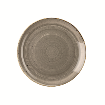 Churchill Stonecast Grey Coupe Evolve Plate 12&quot; (Pack 6)