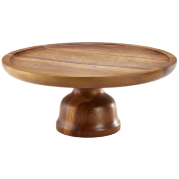 Cake Stand Acacia Wood 33cm / 13&quot;