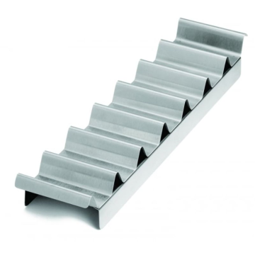 Hot Dog/ Taco Prep Tray (hold ups to 6 or 7), Stainless Steel, 46.5x11x3cm ,