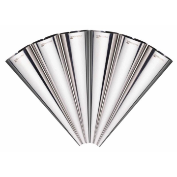 Master Class Set of 6 Stainless Steel Cream Horn Moulds