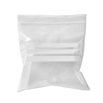 Grip Seal Bags with Write on Panels 5&quot;x5&quot; (Pack 100)