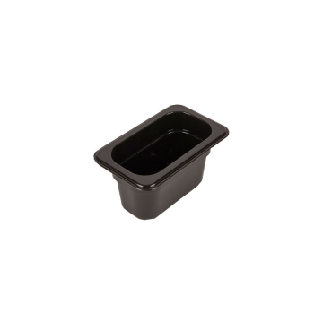 Gastronorm Pan Black Polycarbonate 1/9 100mm Deep