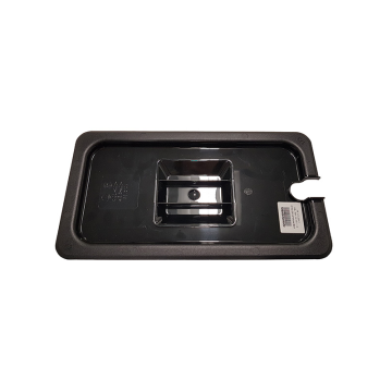 Gastronorm Lid Black Polycarbonate 1/3 Notched