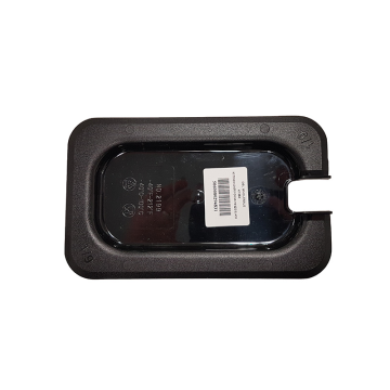Gastronorm Lid Black Polycarbonate 1/9 Notched
