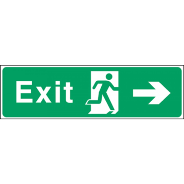 Exit Arrow Righ 150 x 450mm S/A