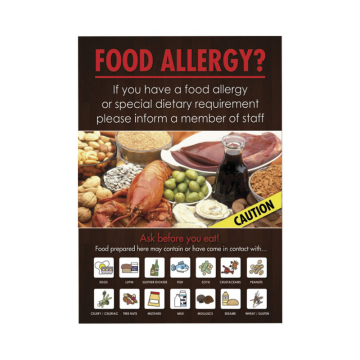 Allergens Vinyl Sticker