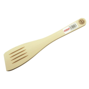 Apollo Beech Spatula Slotted 12&quot;