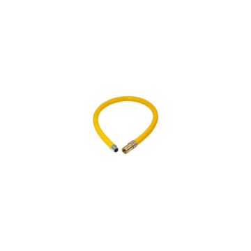Yellow Gas Pipe 1/2&quot; x 200cm Quick Release